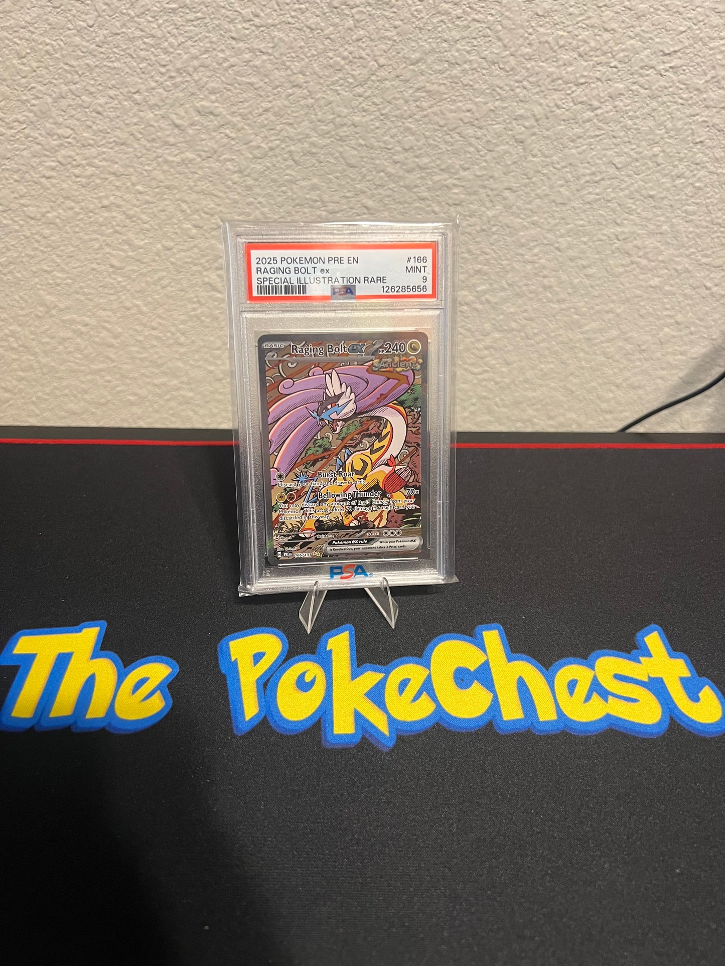 2025 POKEMON PRE EN-PRISMATIC EVOLUTIONS #166 RAGING BOLT ex SPECIAL ILLUSTRATION RARE