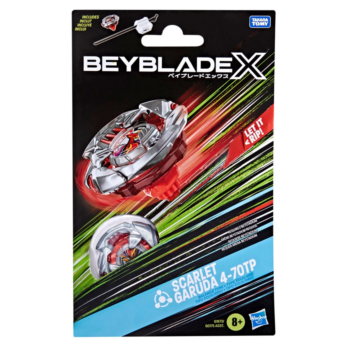 Beyblade X Scarlet Garuda 4-70TP BX Starter Pack Set