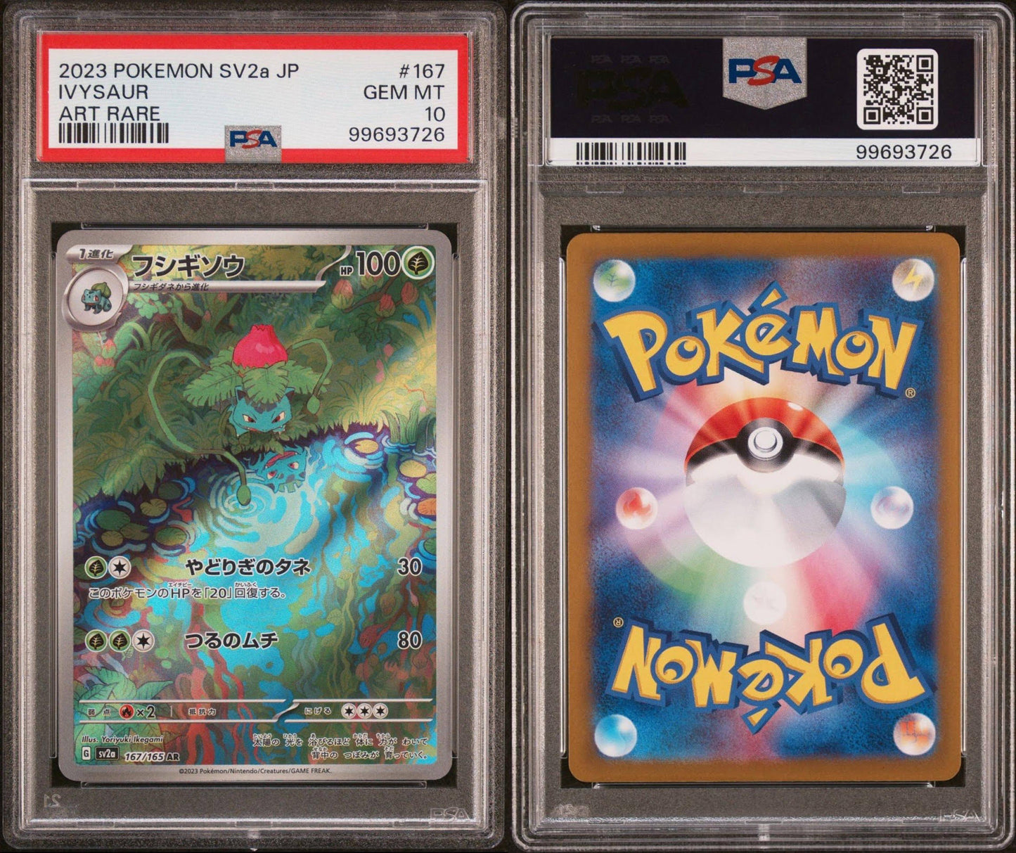 2023 POKEMON JAPANESE SV2a-POKEMON 151 167 IVYSAUR ART RARE