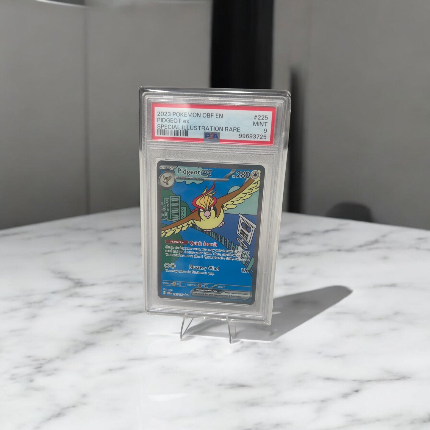 2023 POKEMON OBF EN-OBSIDIAN FLAMES 225 PIDGEOT EX SPECIAL ILLUSTRATION RARE